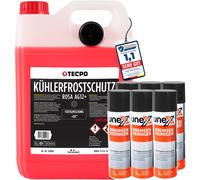 UNEX Kühlerfrostschutz G12+ -40°C, 5 Liter + 6x Bremsenreiniger