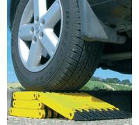 Uniko 6in1 -2er Set-Faltrampe faltbares Kunststoff Sandblech Anfahrhilfe