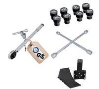 Unitec Reifenwechsel Starter-Set - inkl. Drehmomentschlüssel, Radkreuz & Markerset