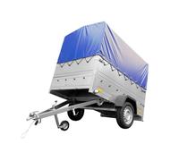UNITRAILER Anhänger mit hoher Plane, Stützrad und Seitenteile, 201 Kipp