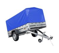 UNITRAILER Auto Anhänger 230x125 Garden Trailer 230 Kipp 750 kg mit Stützrad, Blauer Hochplane und Hochspriegel