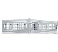 UNITRAILER Bordwandaufsatz 40 cm für Garden Trailer 200 Anhänger, Zusatzbordwände aus verzinktem Blech zur Laderaumerhöhung auf 200x106 cm Ladefläche, inklusive Montageschrauben