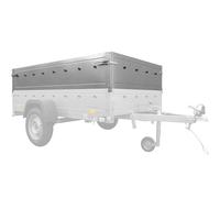 UNITRAILER Bordwanderhöhung 40 cm erhöht Ladevolumen für Garden Trailer 230 Kipp/FD, Zusatzbordwände 230x125 cm aus verzinktem Stahl inklusive Montageschrauben