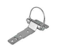 UNITRAILER Bordwandscharnier 140 x 60 mm mit Druckfeder für PKW-Anhänger, verzinktes Ersatz-Scharnier zur sicheren Bordwand-Verriegelung und einfachen Montage