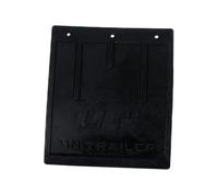 UNITRAILER großer Schmutzfänger für Pkw-Anhänger und LKW, 220 x 243 mm. Breiter Spritzlappen aus wetterbeständigem Gummi, optimaler Schmutzschutz für Baumaschinen und Autos.