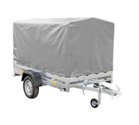 UNITRAILER PKW-Anhänger auf Federn 230x125 Garden 230/R Kipp mit H-1100-Rahmen und Grauer Plane