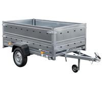 Pkw-Anhänger 230x125 Garden Trailer 230 KIPP Unitrailer 750 kg mit Stützrad und zusätzlichen Bordwänden