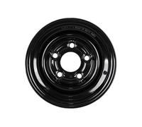 UNITRAILER Stahlfelge 10 Zoll 6Jx10"H2 5x112 ET-4 für schwere Anhänger, schwarze Felge mit 750 kg Tragfähigkeit für Wohnwagen und Autotransporter