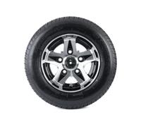 UNITRAILER Verstärktes Anhänger Rad 195/55 R10C 98/96N 5x112 mit Alu-Felge 6Jx10 ET-4 - 10 Zoll Komplettrad für Anhänger bis 750 kg Tragfähigkeit, stabil für schwere Lasten