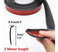 Universal 3m Radlauf Schutzleisten Verbreiterung Kotflügel Reparaturblech Gummi