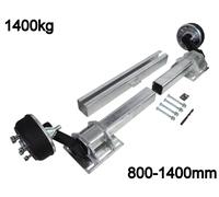 Universal Anhänger Achse verstellbar 1400kg Auflage 800-1400mm 5 x 112 gebremst