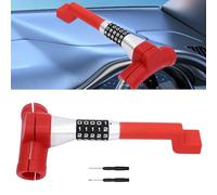 Universal Auto Lenkradschloss Anti Diebstahl Lenkrad Passwort Einstellung Diebstahlschutz FüR Wohnmobil Lastwagen Lenkradkralle Lenkradsperre Diebstahlsicherung Mit Schraubendreher Modern Rot