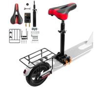 Universal Electric Scooter Sattelsitz kompatibel mit Xiaomi M365/1s/Pro/Pro2/MI3 mit E -Roller Hecklader -Rack Dicker Stahlträgerregal, einfache Installation, verbesserter Reitkomfort