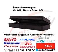 Universal Etui für Autoradio Abnehmbares Bedienteil Alpina Sony Pioneer Becker