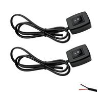 Universal KFZ Kippschalter 12V/24V EIN/AUS selbstklebend Schalter mit 75cm Kabel