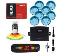 Universal PDC Einparkhilfe 8 Sensoren Nachrüsten Vorne/Hinten 22mm Cyan