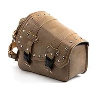 Universal-PU-Leder-braune Motorrad-Satteltaschen-Seitenwerkzeug-Gepäckaufbewahrungstaschen Wasserdicht Für Kawasaki(Right Side)