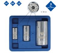 Universal-Stecknuss-Satz, 3-tlg, 5 - 32 mm