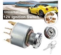 Universal Zündschloss mit Schlüssel 2 Schlüssel Auto LKW Boot Traktor 12V