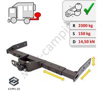 Universelle Variable Anhängerkupplung für Abschleppwagen, Wohnmobil, Pritsche