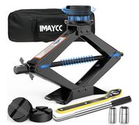 Universelle Wagenheber 3T, Neues Upgrade Scherenwagenheber Set mit 2Pcs Wagenheber Gummiauflage Schützt PKW, Tragbarer Car Jack mit Radmutternschlüssel,Auto-Notfallset für SUV MPV Wartung und Reparatu