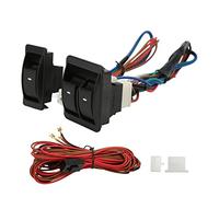 Universeller Auto-Fensterheber-Schalter, 5 Stück Universal-Auto-Fensterheber-Schalter-Regler-Kit Auto-Regler-Kit mit 2-Tür-Kabelbaum