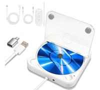 Universeller externer CDPlayer für Ihr Auto in elegantem Weiß Kompakt
