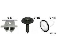 Unterfahrschutz Einbausatz Unterboden Clips für Citroen Jumper Repair Set 32-tlg