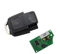 Unterteil Ersatz Tastengehäuse mit 2 Tasten Autoschlüssel mit Elektronik Platine 433Mhz Chiavi Schlüssel Fernbedienung Funkschlüssel Gehäuse 1J0 959 753 AG / 1J0959753AG - INION