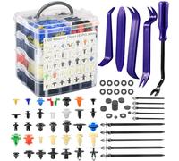 Uolor 1565 Stücke Auto Befestigungsclips Universal Set - 36 Arten Türverkleidung Clips, Stoßstangen Spreiznieten & Karosserieclips mit Demontage-Werkzeug - Nylon Kunststoffclips für Ford,Toyota,Honda