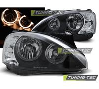 Upgrade Design Angel Eyes Scheinwerfer für Opel Corsa C 00-06 schwarz