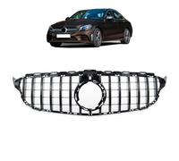 Upgrade Design Kühlergrill / Sportgrill passend für Mercedes Benz C-Klasse W205 / S205 / A205 / C205 Facelift 18-21 Hochglanz schwarz