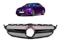 Upgrade Design Kühlergrill / Sportgrill passend für Mercedes Benz C-Klasse W205 / S205 / A205 / C205 Facelift 18-21 Hochglanz schwarz