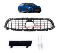 Upgrade Design Kühlergrill / Sportgrill passend für Mercedes Benz E-Klasse W213 / S213 / A238 / C238 Facelift 20-23 Hochglanz schwarz / chrom
