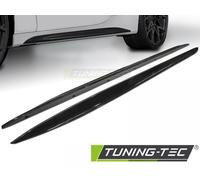 Upgrade Design Seitenschweller Cover passend für BMW 4er Coupe, Cabrio G22/G23 20+ schwarz Hochglanz