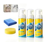 Upgrade Multifunctional Car Foam Cleaner, 4-in-1 No-Rinse Foam Cleaner for Car Interior Kitchen Grease Sofa Upholstery. (3Pcs)