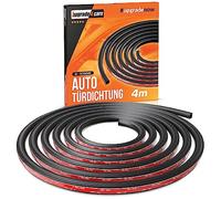 Upgrade4cars Auto Türdichtung Selbstklebend 4 Meter D Profil Schwarz | Gummidichtung halbrund | für Autotür & Kofferraum | Universal Dichtung | pflegeleicht & langlebig