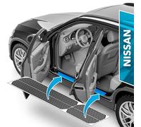 uProtect Auto Einstiegsleisten Schutz für Nissan Qashqai 2 (II) J11 I 2017-2021 - Schutzfolie Autotür Zubehör Zierleisten Lackschutzfolie Carbon Schwarz