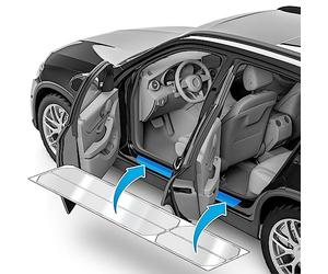 uProtect Auto Einstiegsleisten Schutz für Skoda Kamiq NW4 I 2019-2026 - Schutzfolie Autotür Zubehör Zierleisten Lackschutzfolie Transparent