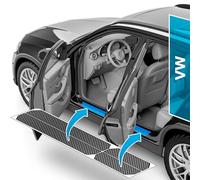 uProtect Auto Einstiegsleisten Schutz für VW T-Cross C1 I 2019-2025 - Schutzfolie Autotür Zubehör Zierleisten Lackschutzfolie Carbon Schwarz