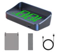 UQAHGRCHR M2 Head Up Display Auto für Opel Mokka/Mokka X 2012-2023 2024, Universell Digitaler Geschwindigkeitsanzeige, Klare Projektion, USB Plug Play, Green Light