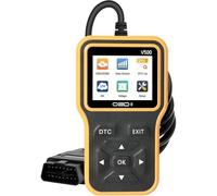 UQAHGRCHR OBD2 Diagnosegerät für Ford Kuga Mondeo Hybrid Focus Electric C-Max Hybrid, Universal Fehlercode mit Live Daten, Batterietester Funktion, I/M Bereitschaft, DTC Code Suche,Yellow