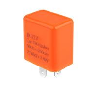 URAQT 2-Pin Blinkrelais LED Motorrad Blinker Relais,12V LED Blinkerrelais Automatischer Verpolungsschutz Einstellbares Blinkrelais Kompatibel mit den Meisten Motorrädern Fahrrädern Rollern