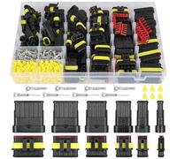 URAQT Auto Wasserdichte KFZ Kabel Steckverbinder, Schnell kfz Steckverbinder Wasserdicht, 730PCS Kfz Stecker Kit, Kabelstecker (1/2/3/4/5/6-brolig) Fit für KFZ Motorrad Auto Boots LKW