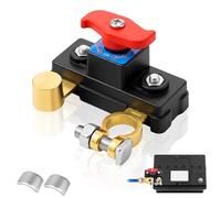 URAQT Batterie Trennschalter 12V 24V Autobatterie Einstellbar Hauptschalter | Aus Reinem Kupfer, Hohe Leitfähigkeit, Stabile Übertragung, Not-Aus-Schalter Batterie für Pkw, Lkw, Boote, Bus, Wohnmobile