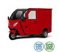 Urban Cargo Pro Elektro-Lasten-Dreirad E-Lastenrad Kabine Kasten 25kmh COC rot