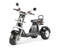 Urban Chopper Trike CP7 Dreirad-Roller aufgebaut 45 km/h 40 Ah 4 kW Schwarz