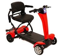 Urban Hopper Best Ager Fold PRO Elektro Seniorenmobil 4-Rad E-Roller Faltbar max. 6km/h Rot