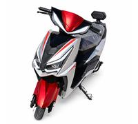 Urban Hopper Elektroroller 45km/h 60V 20Ah Li-Ion-Akku 2kW 65km Silber-Rot COC