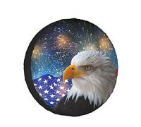 USA-Flagge, Adler-Reifenabdeckung, amerikanische Flagge, Reifenabdeckungen, Camping, wasserdicht, Radschutz für Wohnmobil, Reiseanhänger, Wohnmobil, SUV, Unabhängigkeit, 4. Juli, Dekoration, 38,1 cm